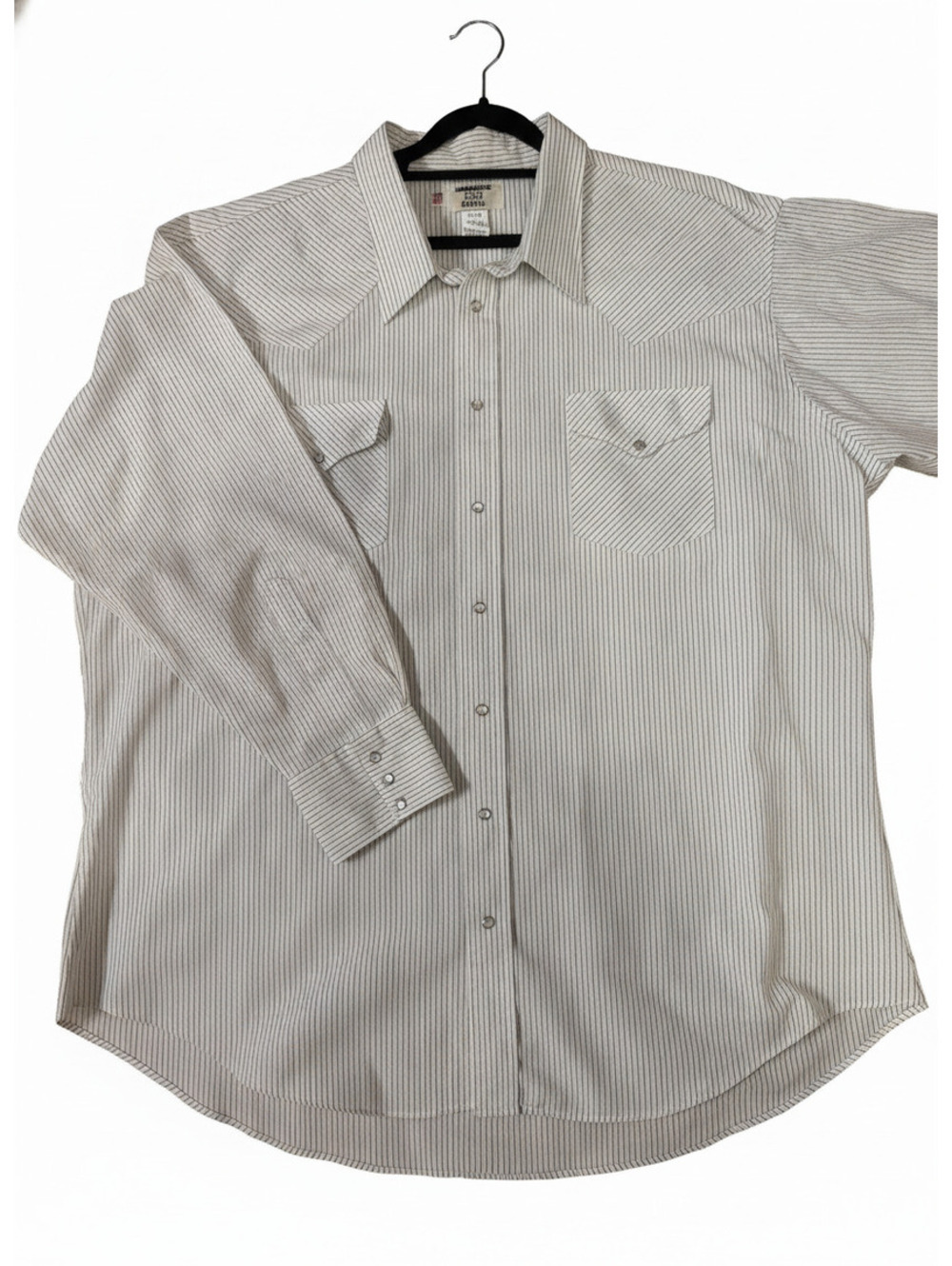 Vintage Ruddock Flying R Ranchwear pearl snap shirt 19.5 34